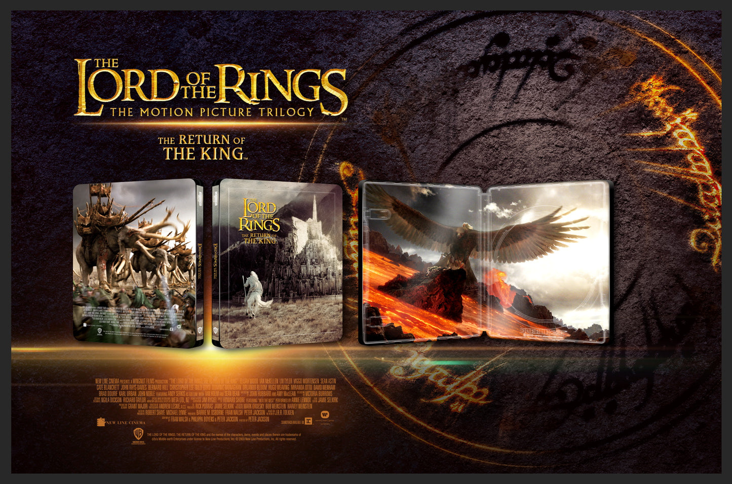 The Lord of the Rings: The Return of the King Full Slip SteelBook - Extended Edition (Blufans#102)(China)