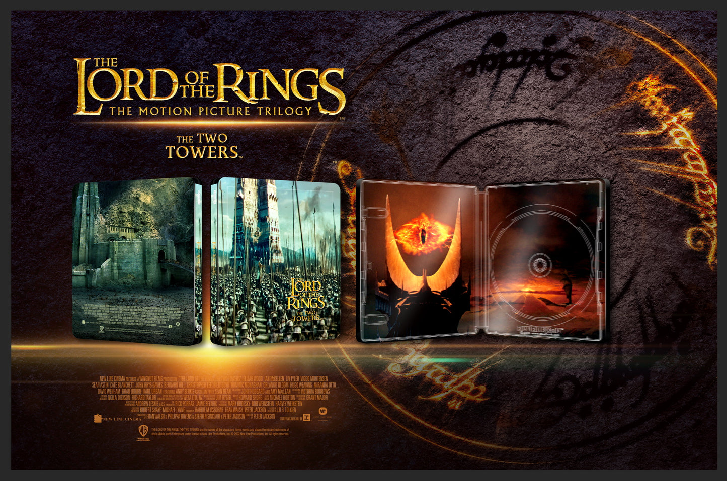 The Lord of the Rings: The Two Towers Full Slip SteelBook - Extended Edition (Blufans#101)(China)
