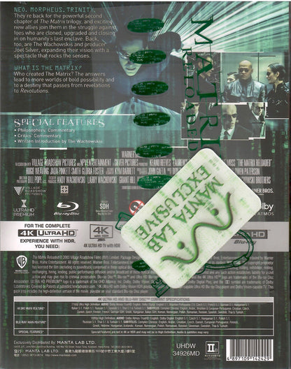 The Matrix Reloaded 4K Double Lenticular SteelBook (ME#46)(Hong Kong)