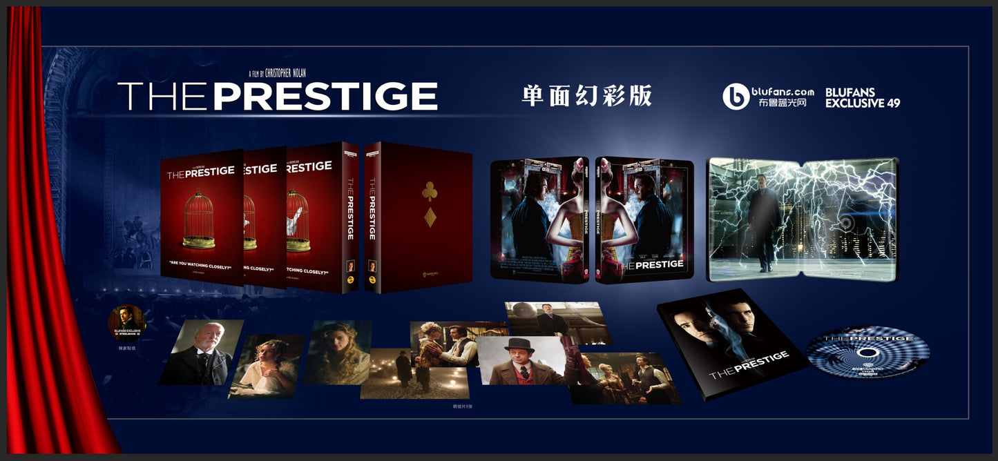 The Prestige 4K Lenticular SteelBook (Blufans#49)(China)
