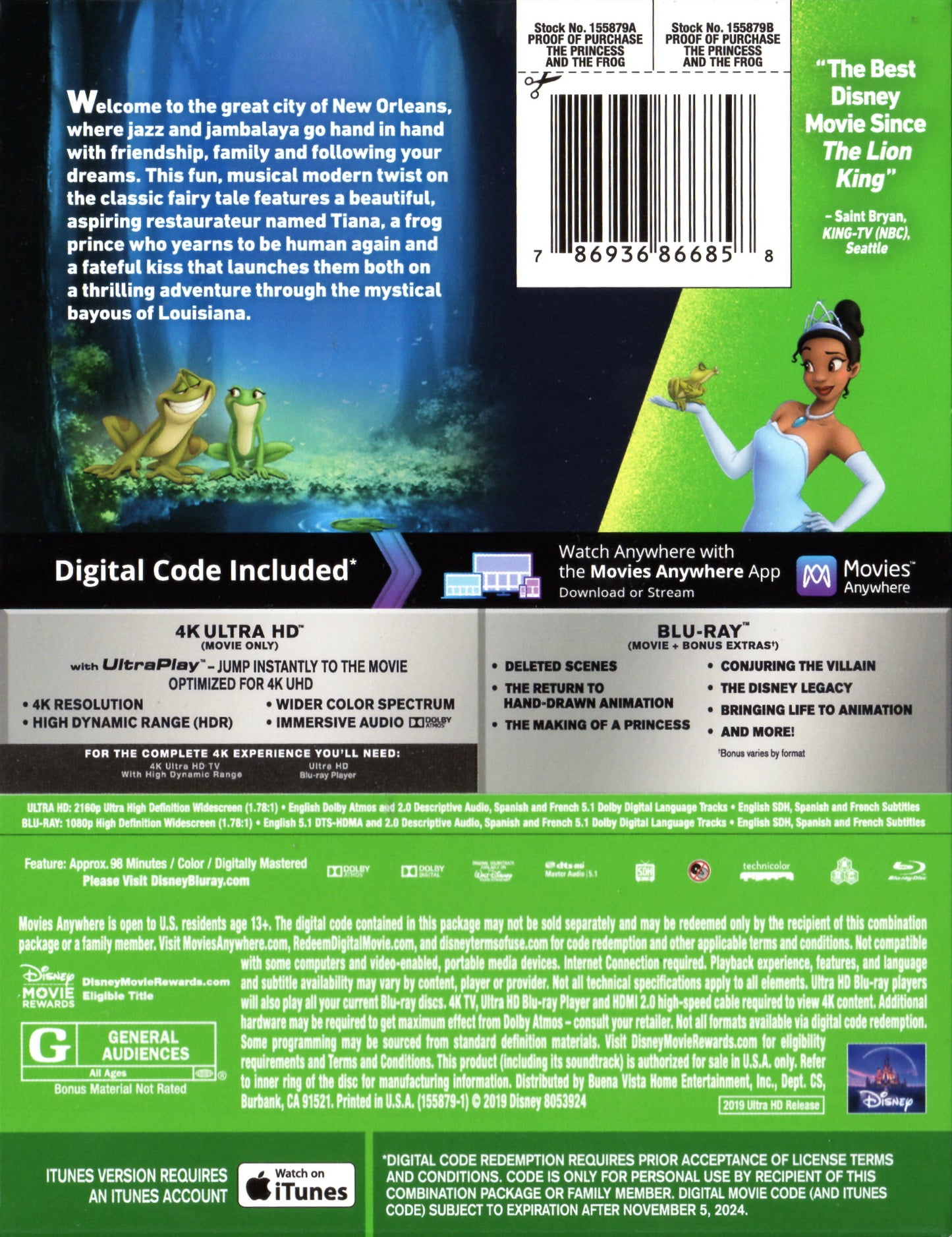 The Princess and the Frog 4K SteelBook (Exclusive)