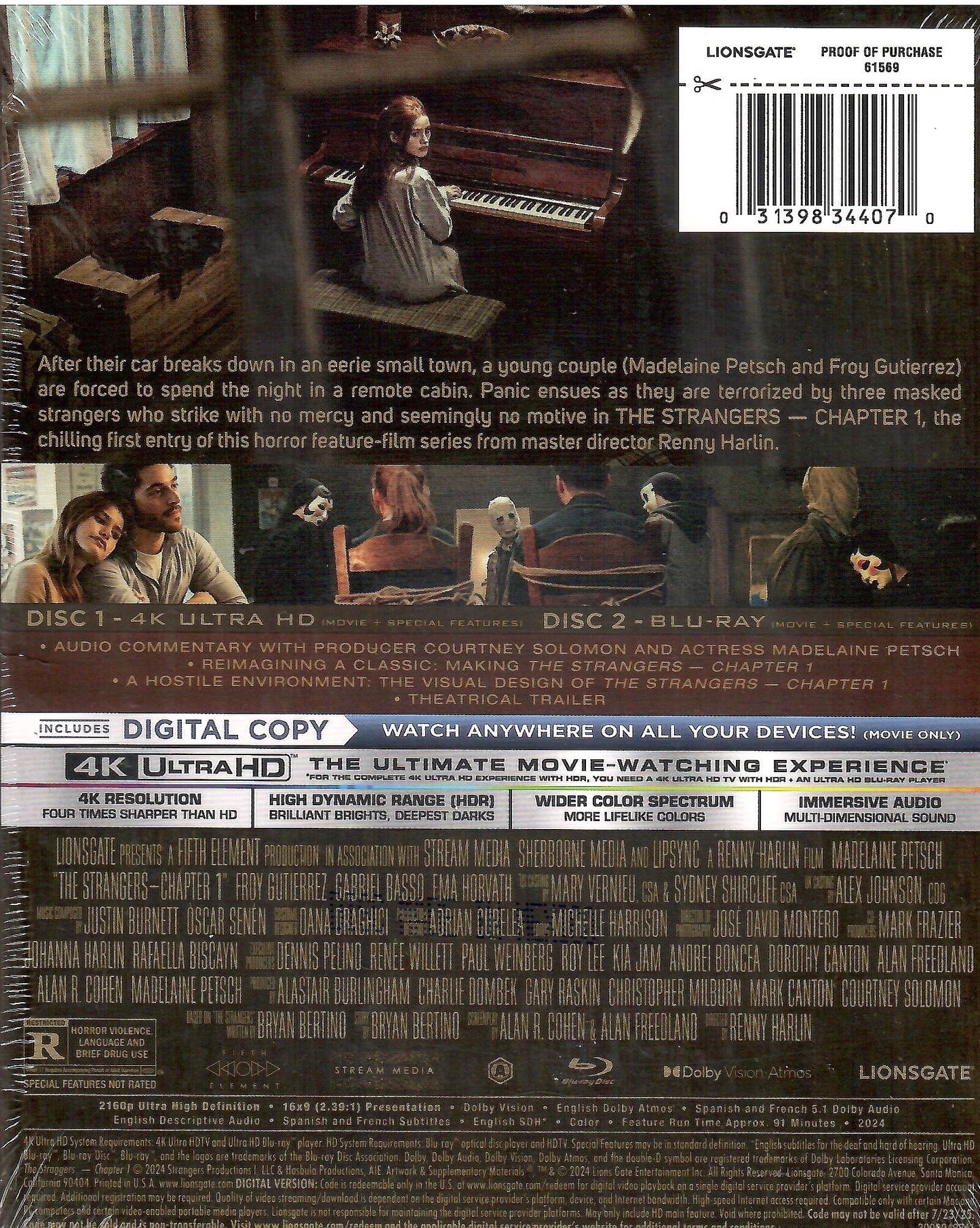 The Strangers: Chapter 1 4K SteelBook (2024)(Exclusive)