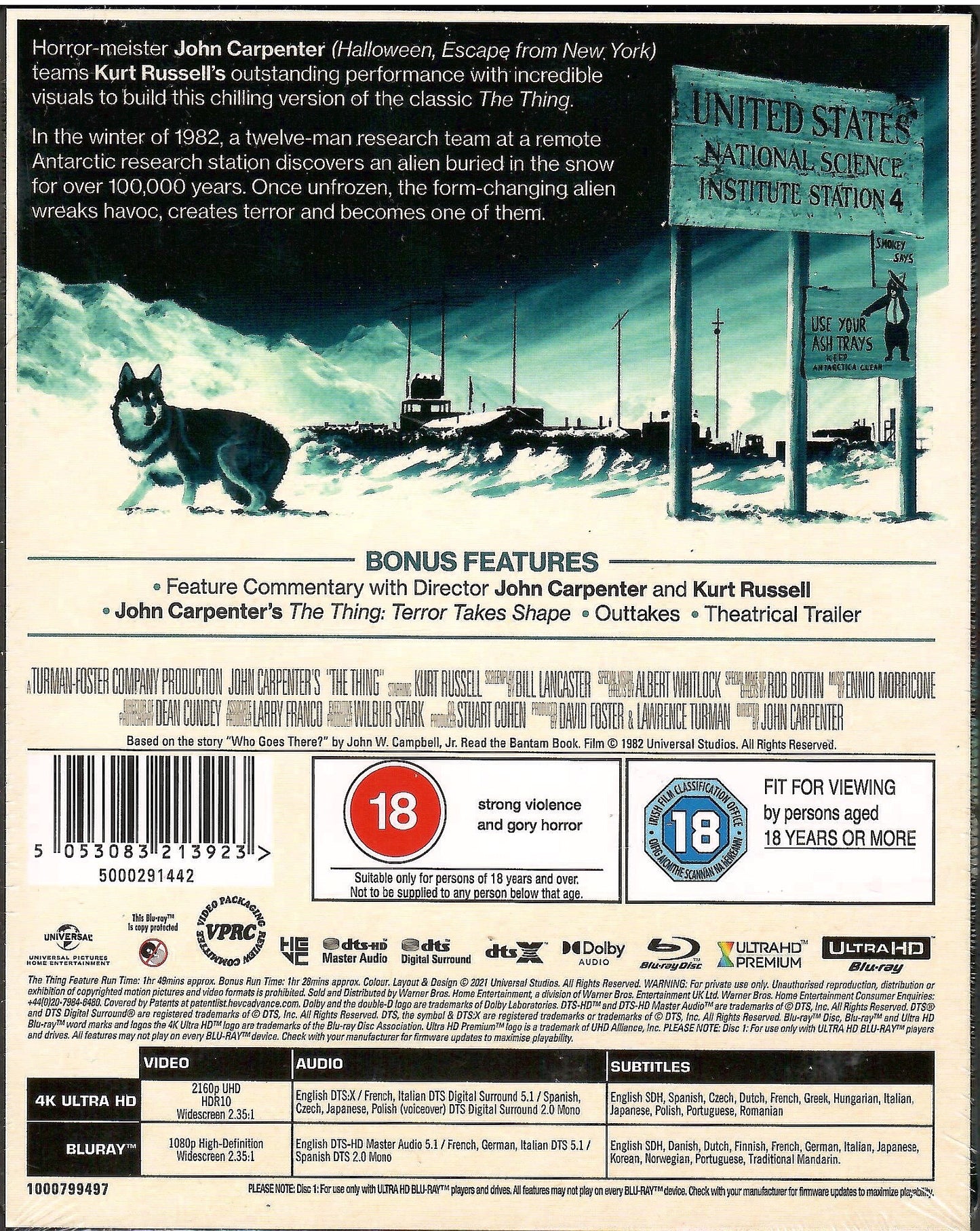 The Thing 4K SteelBook (1982)(Zavvi Exclusive)(UK)