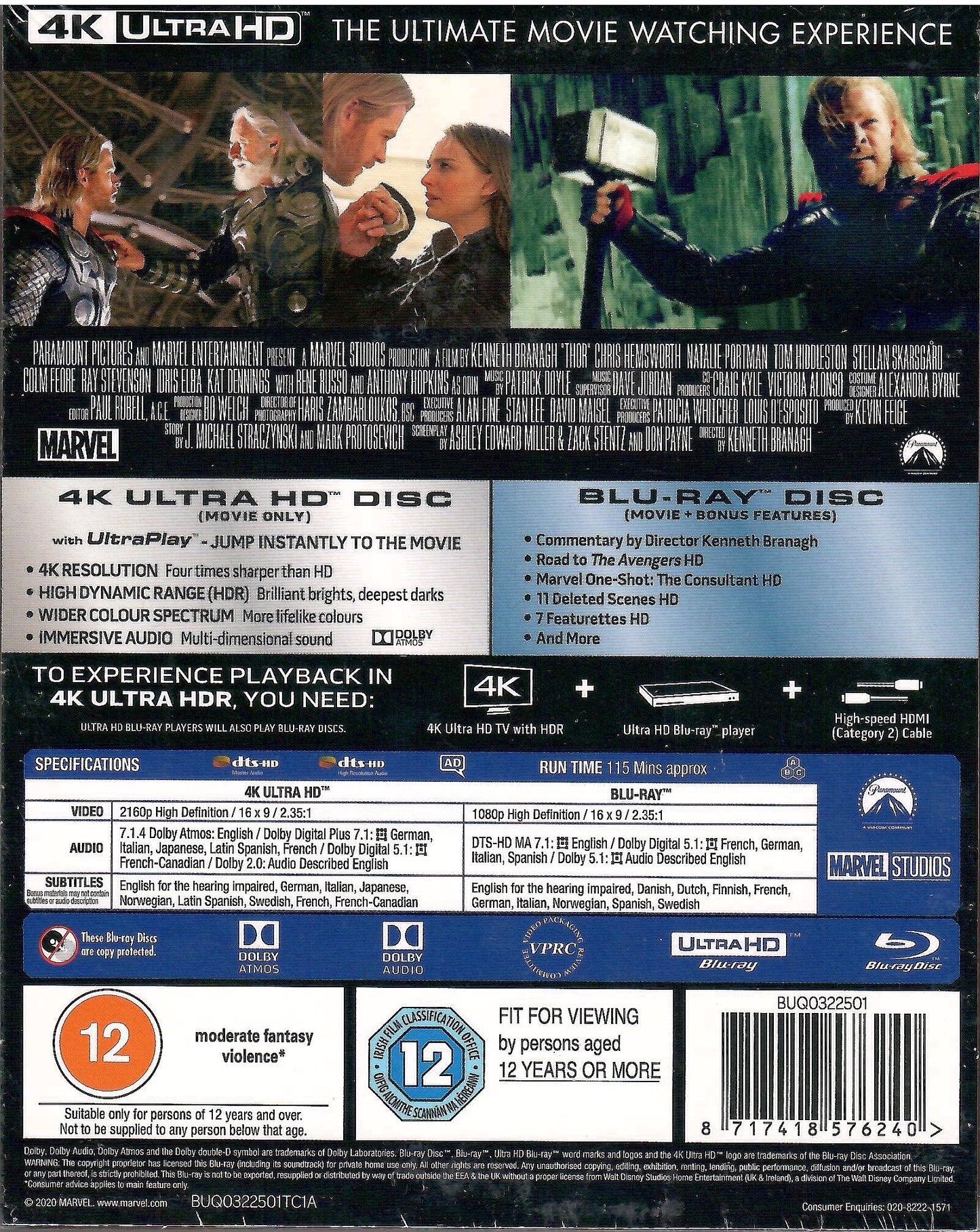 Thor 4K SteelBook (2011)(Mondo Art #45)(UK)