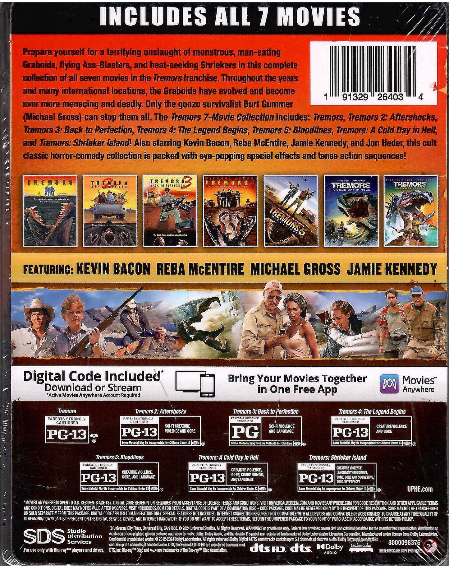 Tremors: 7-Movie Collection SteelBook - Glow in the Dark Edition (Exclusive)