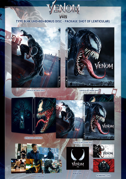 Venom 4K Lenticular SteelBook (2018)(WC#07)(Korea)
