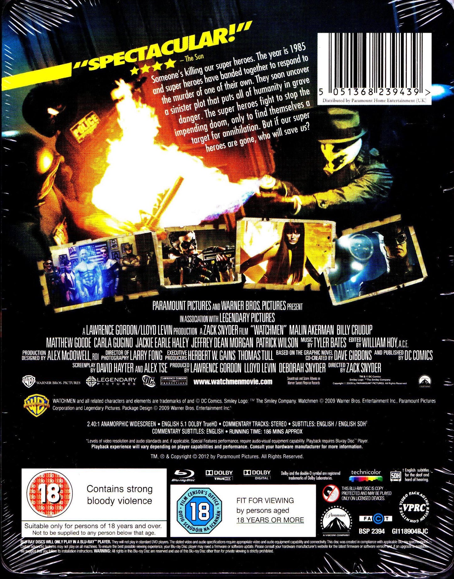 Watchmen SteelBook: Director's Cut (UK)