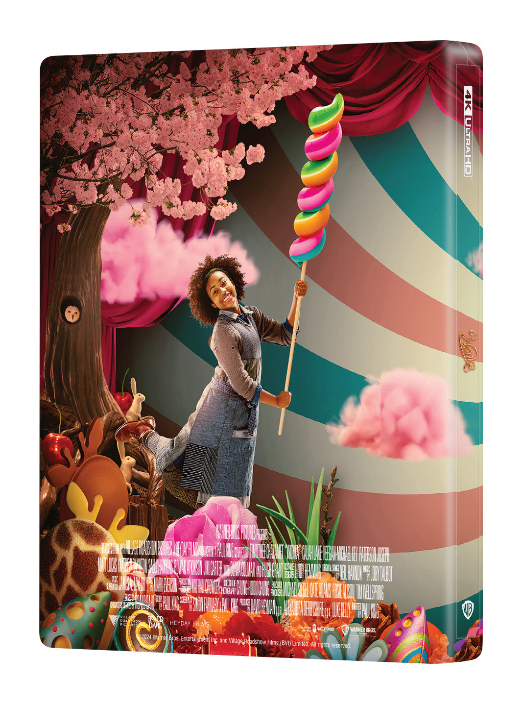 Wonka 4K Double Lenticular B SteelBook (ME#68)(2023)(Hong Kong)