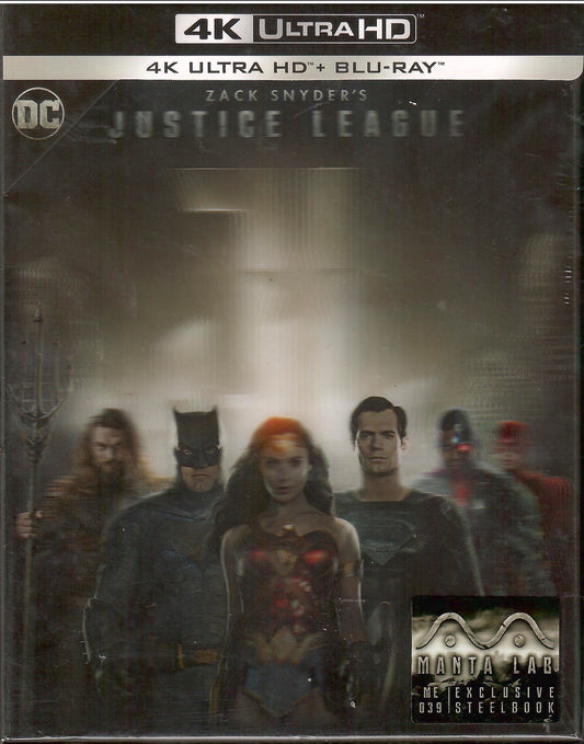 Zack Snyder's Justice League 4K Lenticular SteelBook (ME#39)(2017)(Hong Kong)