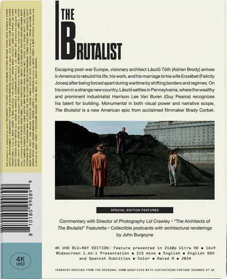 The Brutalist 4K DigiPack