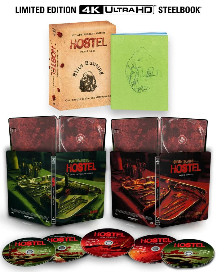 [Pre-Order] Hostel: Parts I & II 4K SteelBook - 20th Anniversary Edition