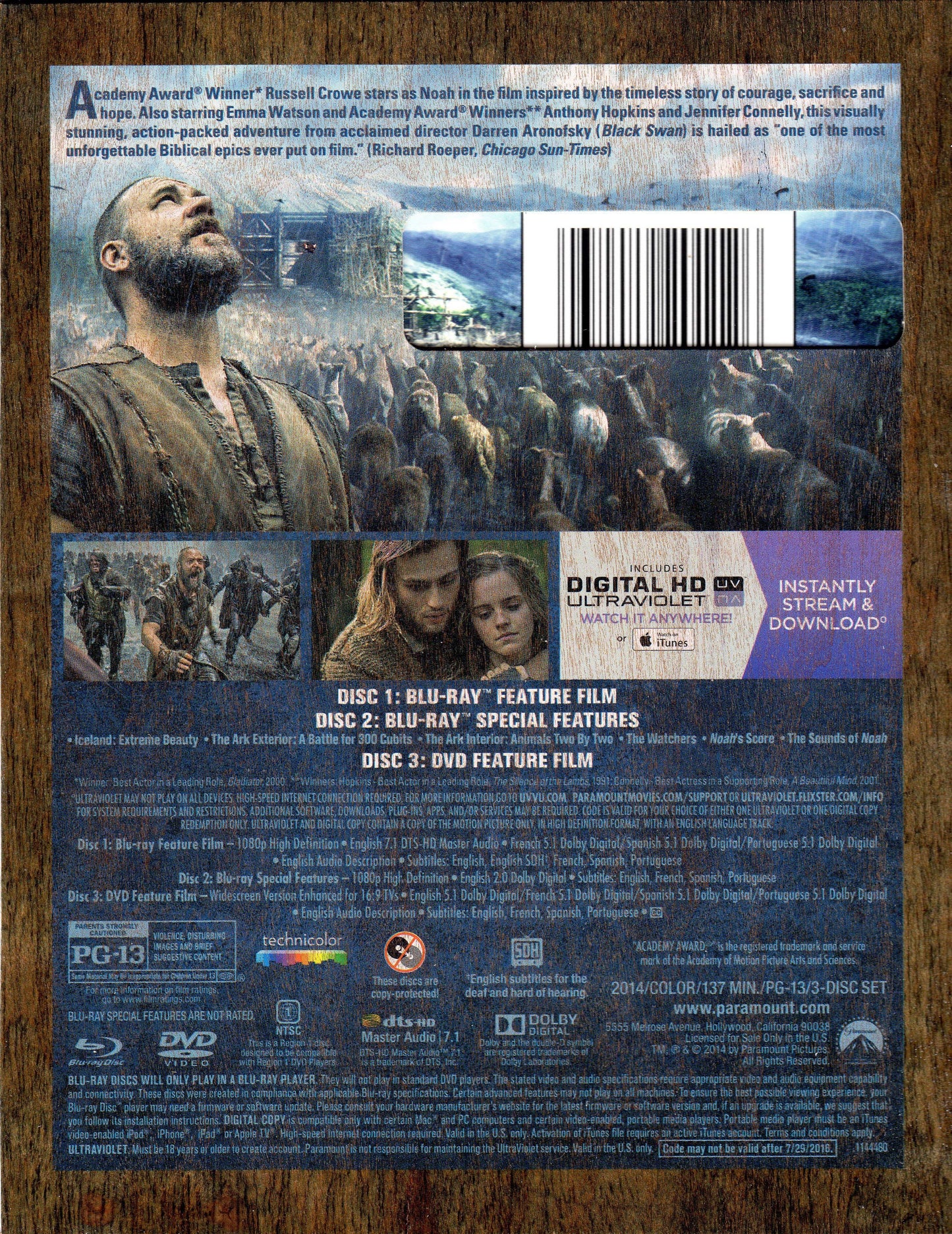 Noah (2014)(Exclusive Wood Slip)