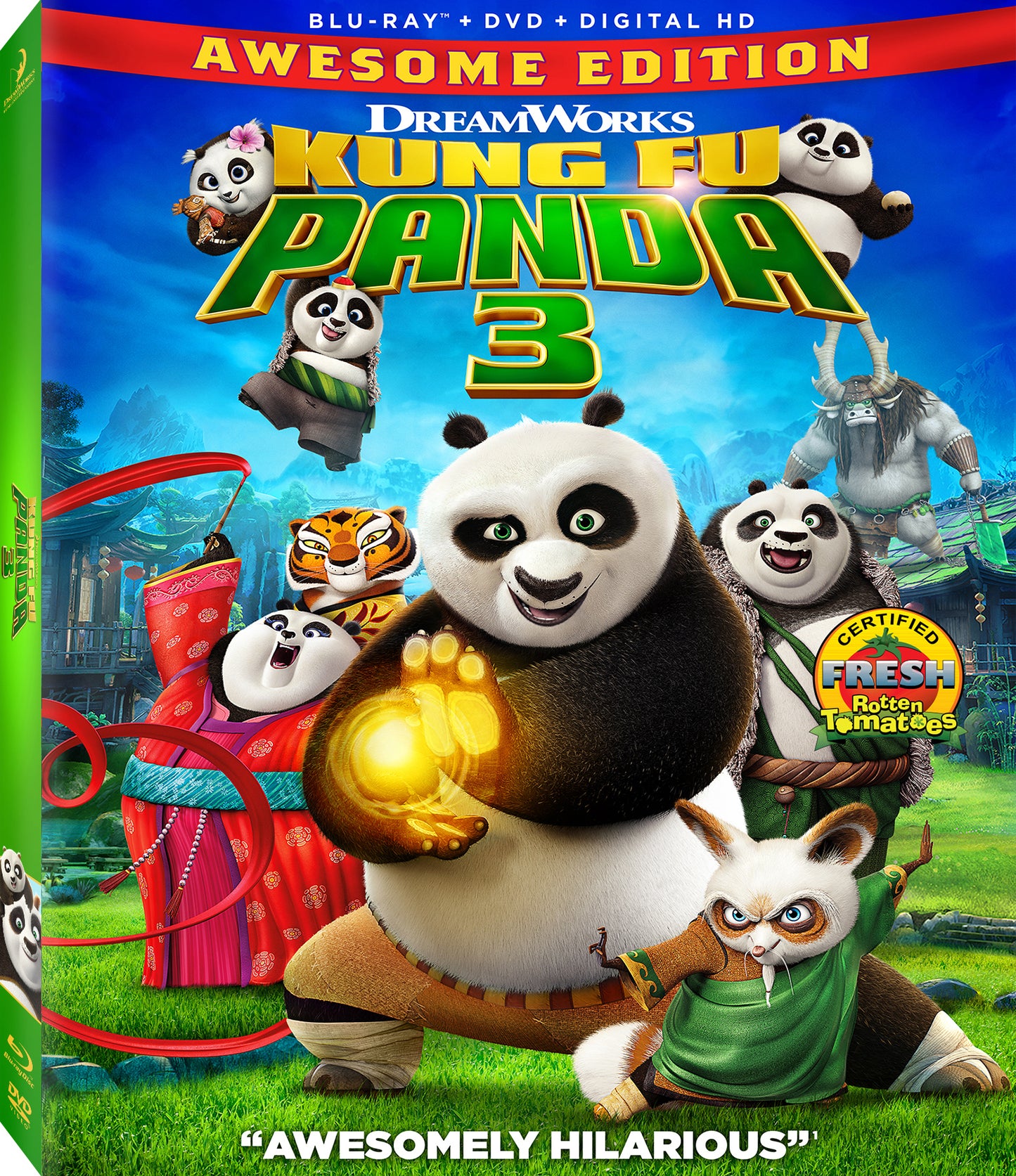 Kung Fu Panda 3 (BD/DVD + Digital Copy)(2016)(Slip)