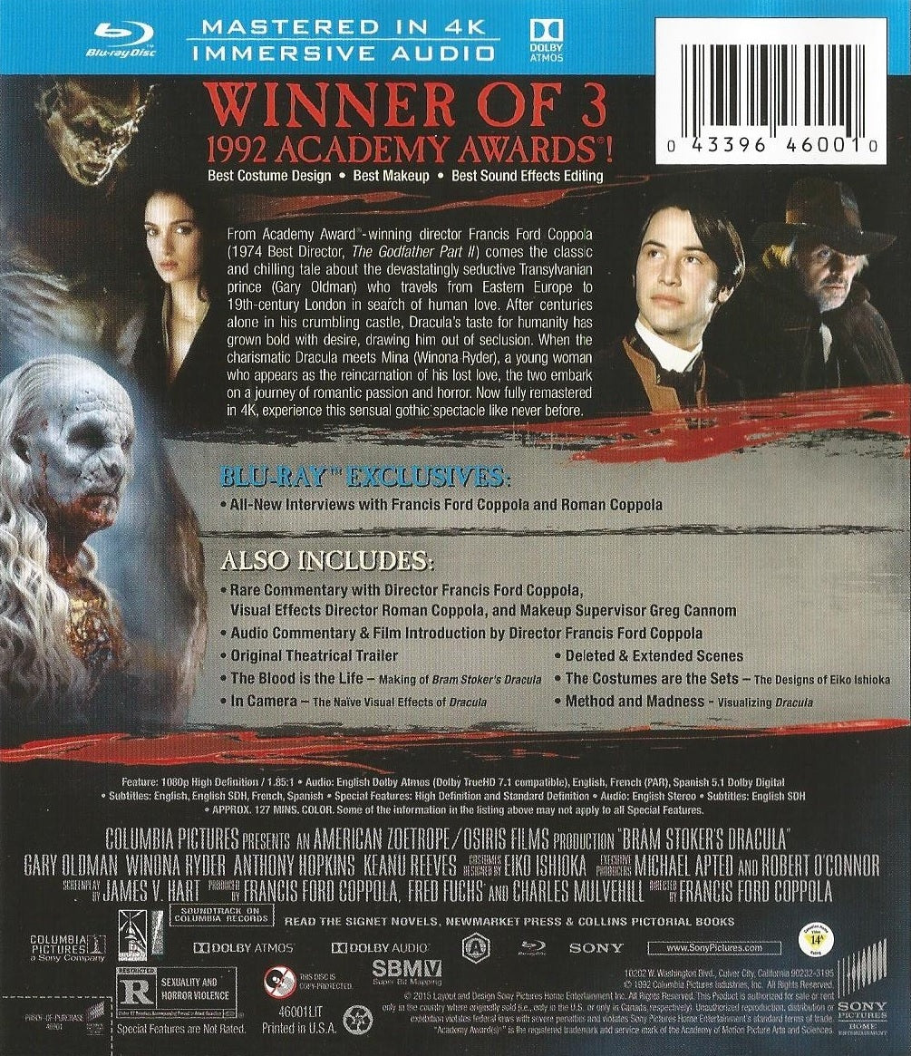Bram Stoker's Dracula (BD + Digital Copy)(1992)