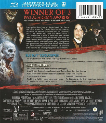Bram Stoker's Dracula (BD + Digital Copy)(1992)