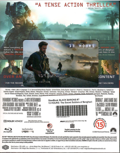 13 Hours: The Secret Soldiers of Benghazi XL Lenticular SteelBook (BB#07)(Czech)