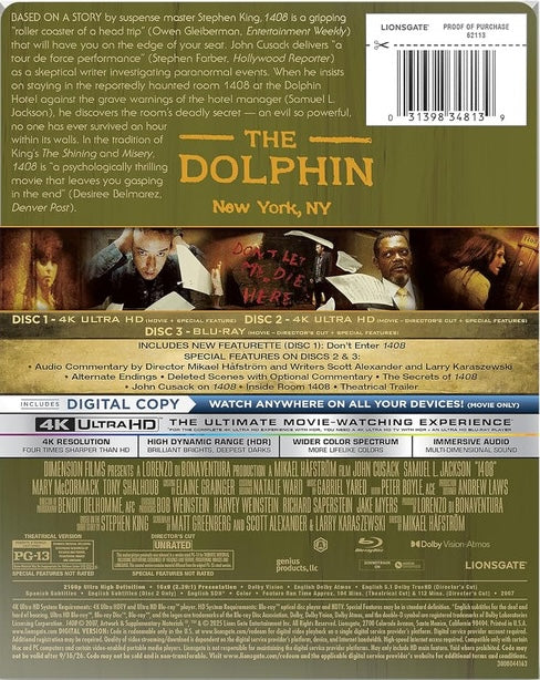 1408 4K SteelBook (2007)(Exclusive)