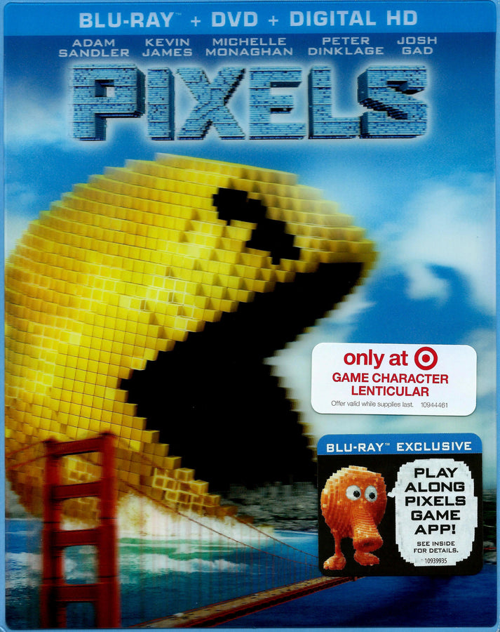 Pixels: Pac-Man Edition (2015)(Lenticular Exclusive Slip) – Blurays For ...