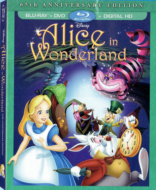 Alice in Wonderland: 65th Anniversary Edition - Disney Movie Club (1951)(BD/DVD + Digital Copy)(Exclusive Slip)