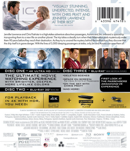 Passengers 3D & 4K (2016)