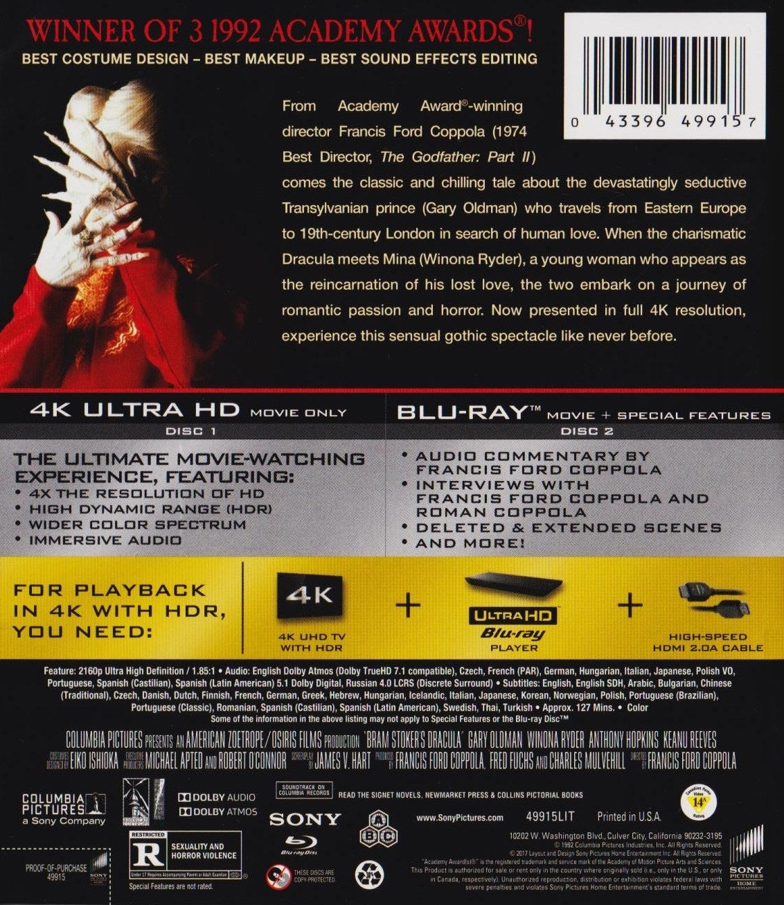 Bram Stoker's Dracula 4K (1992)