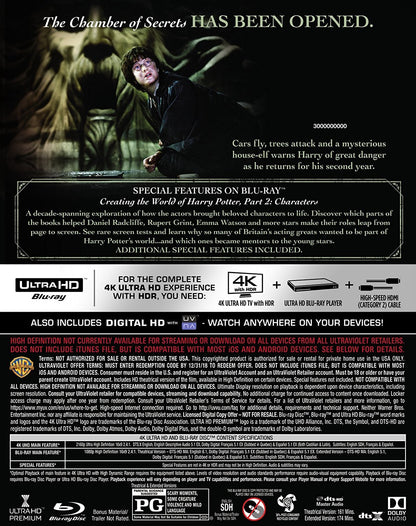 Harry Potter and the Chamber of Secrets 4K