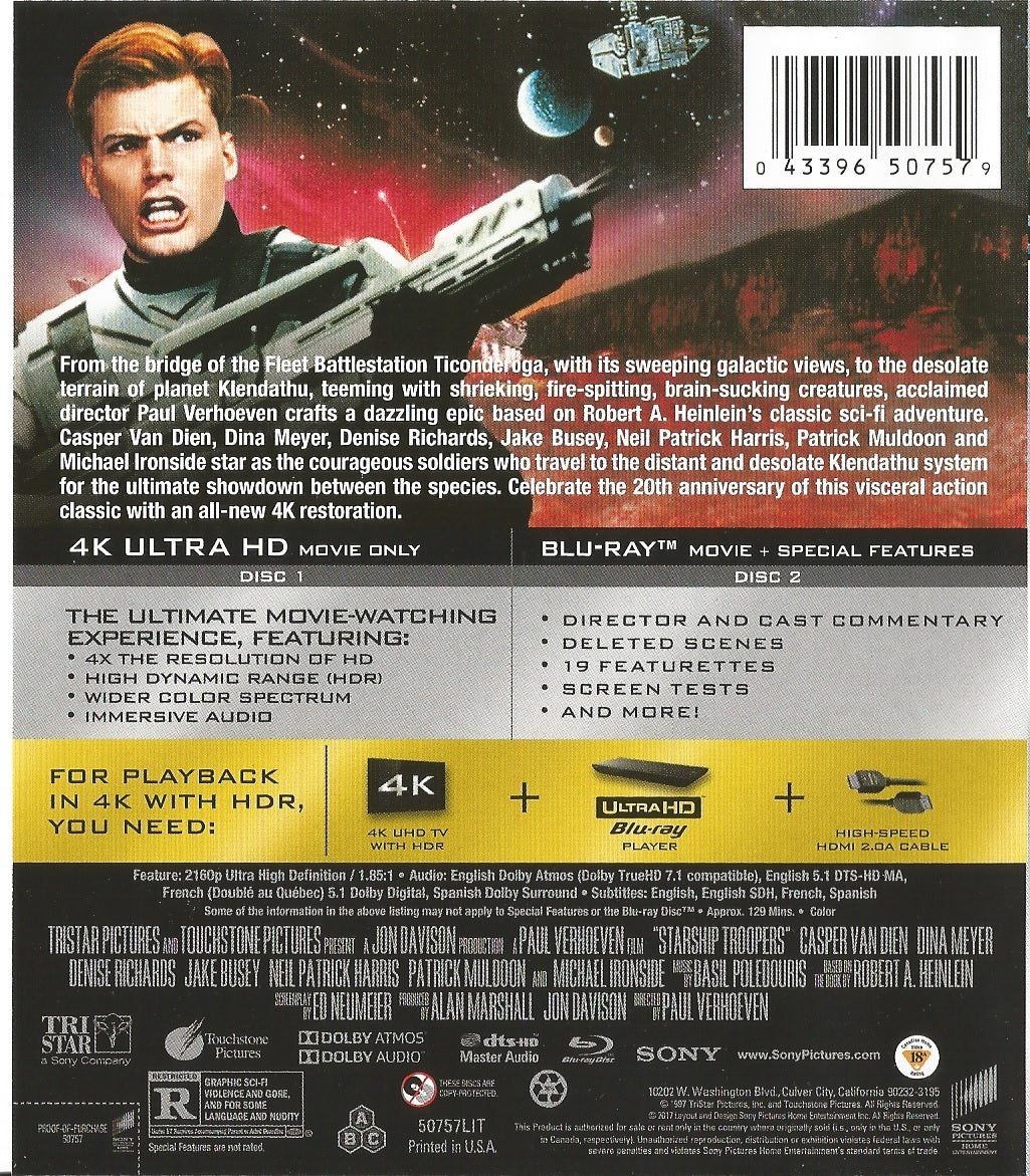 Starship Troopers 4K: 20th Anniversary Edition (1997)