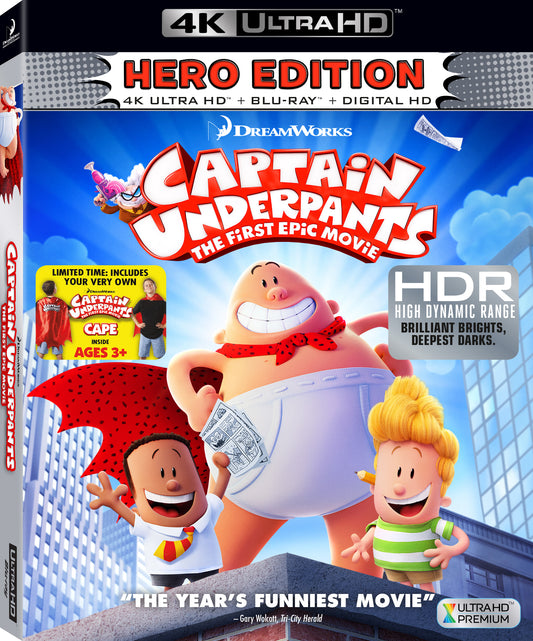 Captain Underpants: The First Epic Movie 4K (Slip)