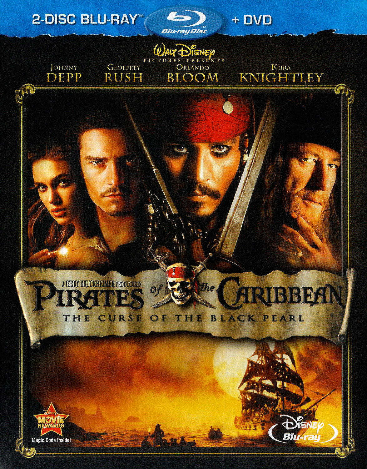 Pirates of the Caribbean: The Curse of the Black Pearl (BD/DVD)(Slip)