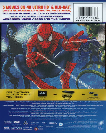 Spider-Man Legacy Collection Trilogy 4K SteelBook (2002-2007)(Exclusive)
