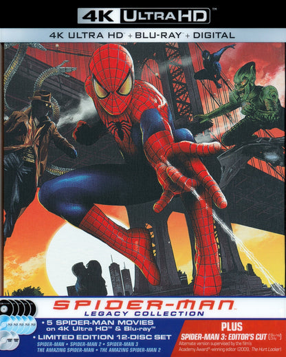 Spider-Man Legacy Collection Trilogy 4K SteelBook (2002-2007)(Exclusive)