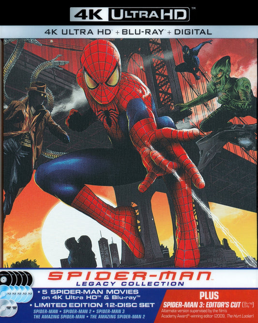 Spider-Man Legacy Collection Trilogy 4K SteelBook (2002-2007)(Exclusive)