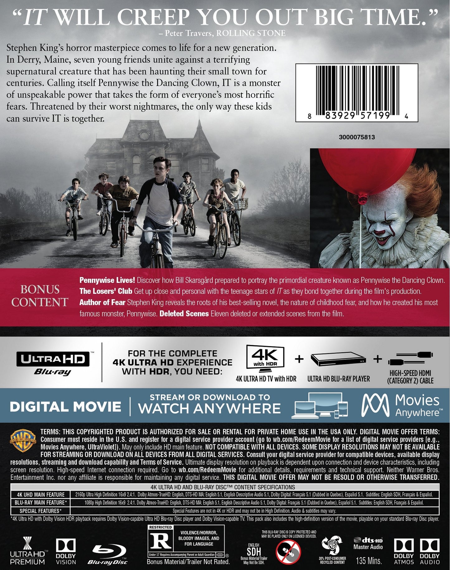 Stephen King's IT 4K (2017)