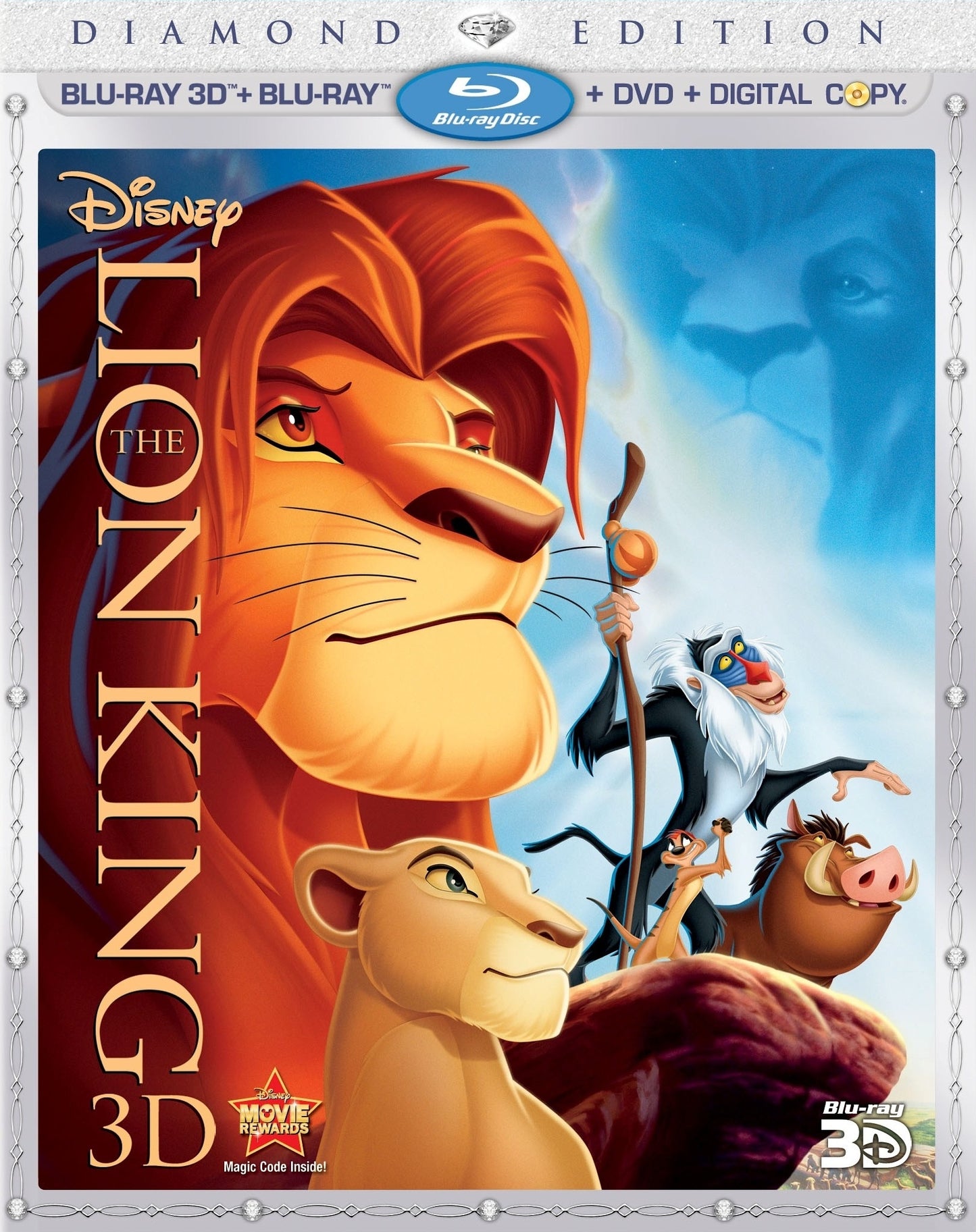 The Lion King 3D (1994)(Lenticular Slip)