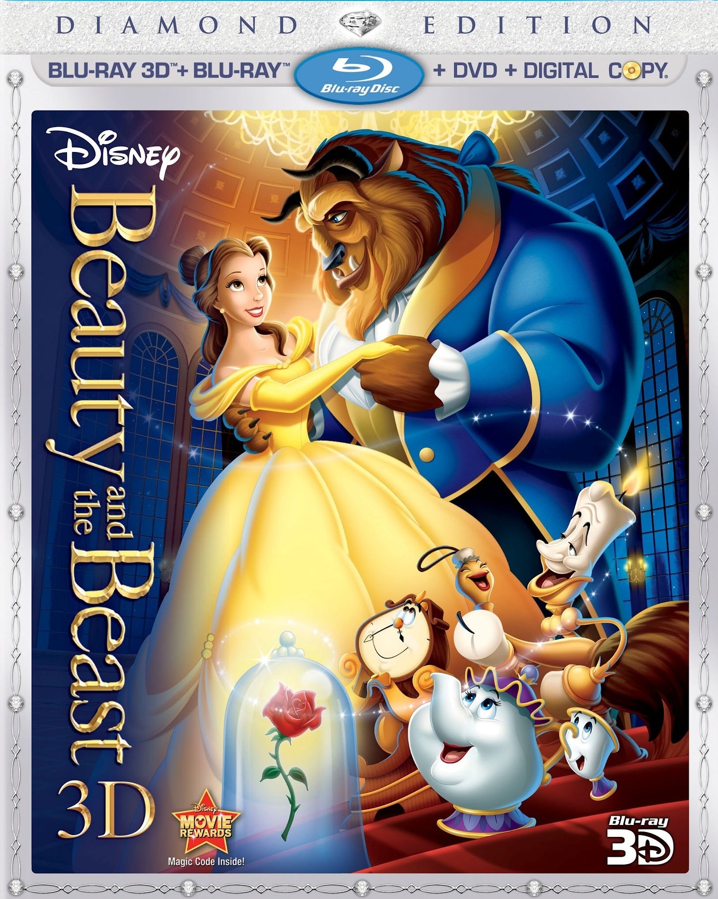 Beauty and the Beast 3D (1991)(Lenticular Slip)