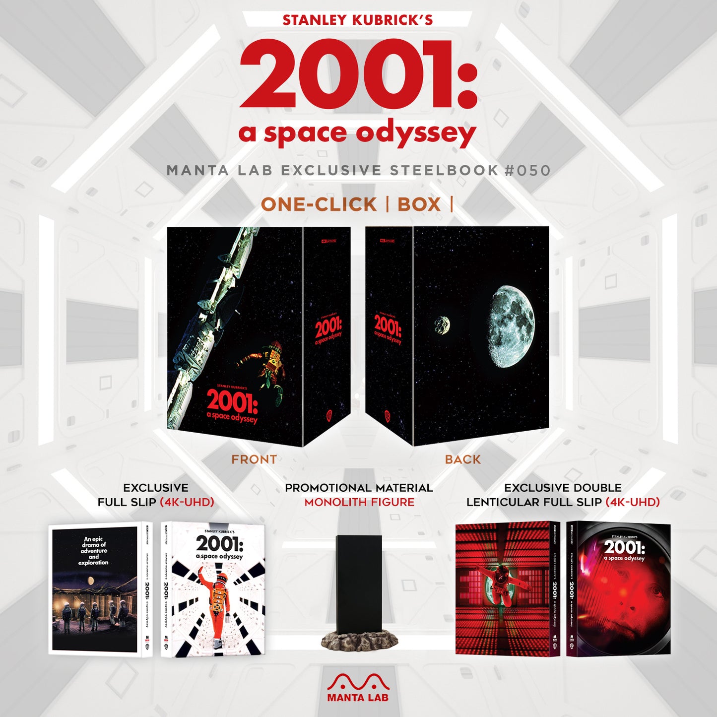 2001: A Space Odyssey 4K 1-Click SteelBook (ME#50)(Hong Kong)