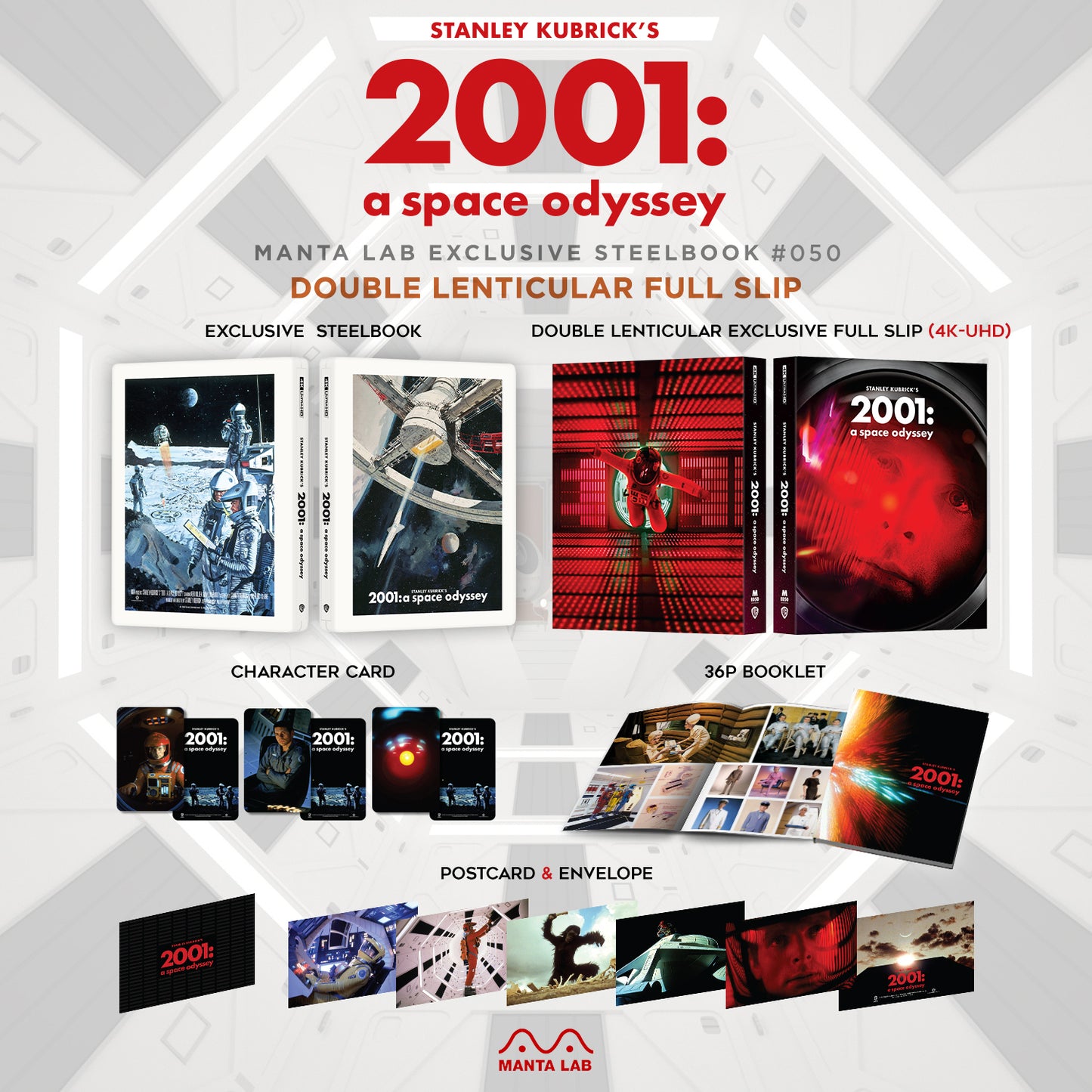 2001: A Space Odyssey 4K Double Lenticular SteelBook (ME#50)(Hong Kong)