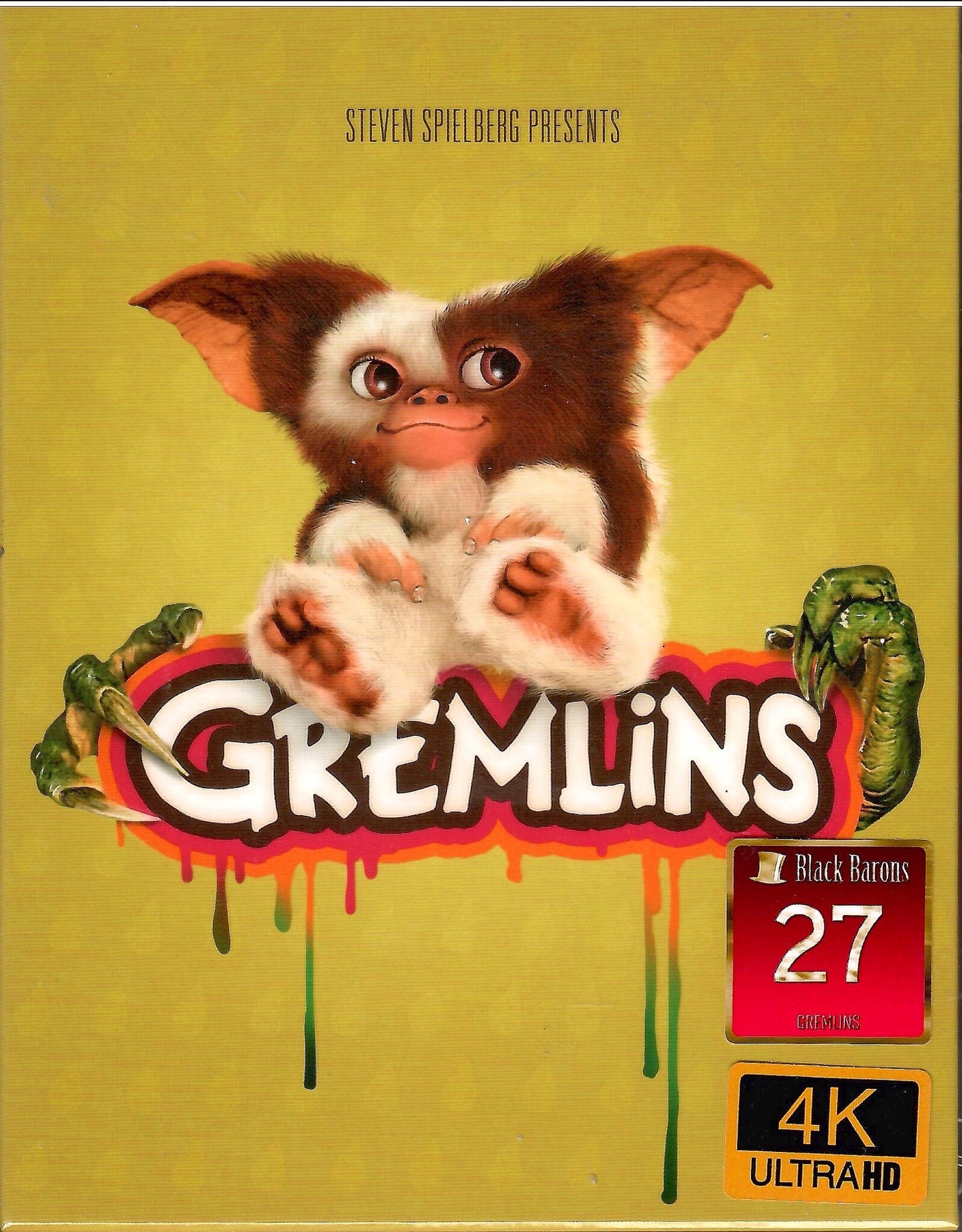 Gremlins 4K XL Full Slip SteelBook + Lenticular Magnet (Unnumbered Edition)(BB#27)(Czech)