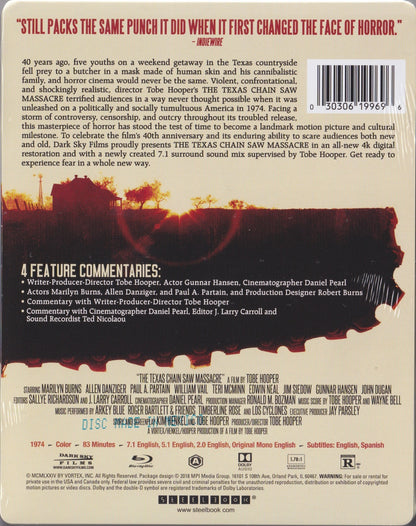 The Texas Chain Saw Massacre SteelBook: 40th Anniversary Edition (1974)