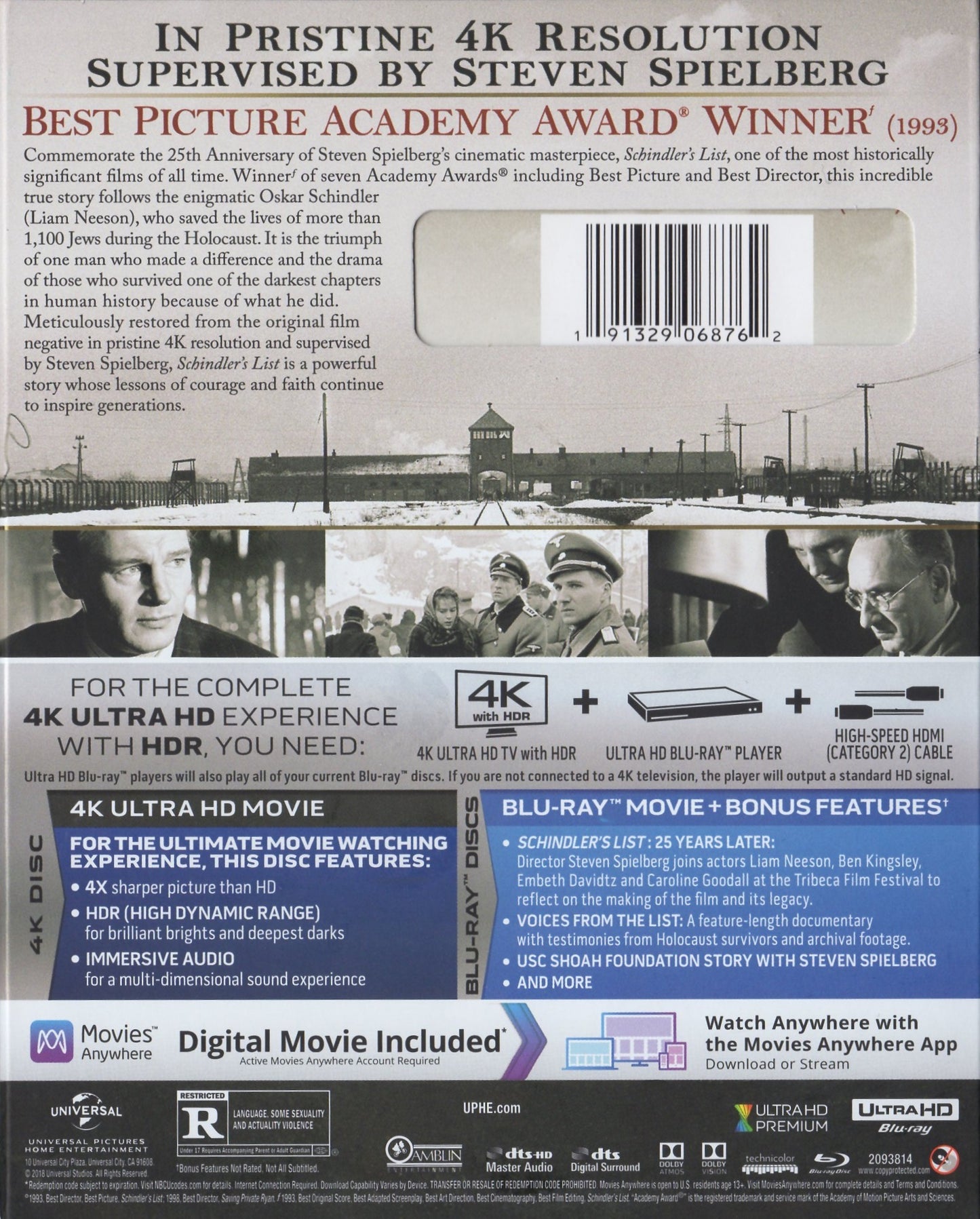 Schindler's List 4K: 25th Anniversary Edition