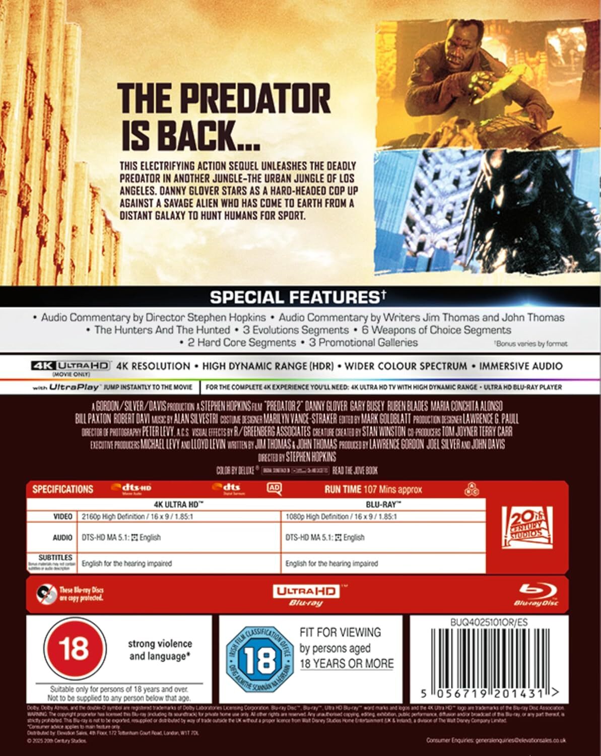 Predator 2 4K (1990)(UK)