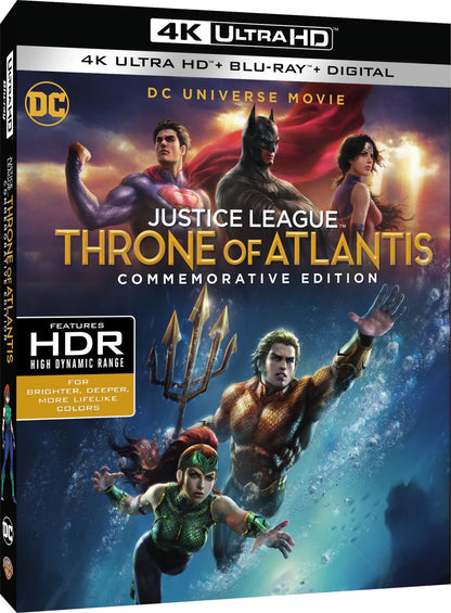 Justice League: Throne of Atlantis 4K - DC Universe Animated Original Movie #22 - Commemorative Edition