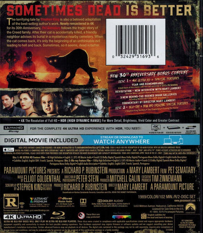 Pet Sematary 4K: 30th Anniversary Edition (1989)