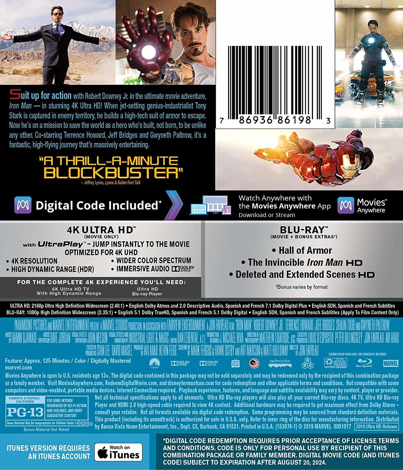 Iron Man 4K (2008)