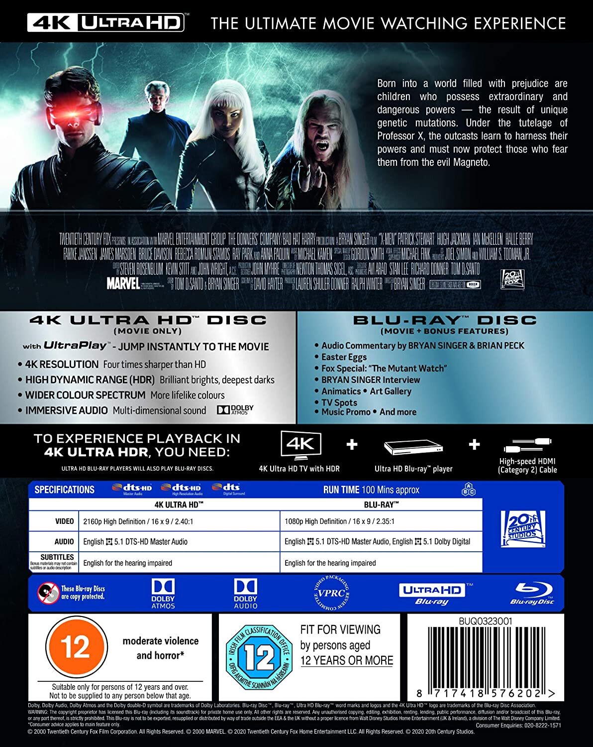 X-Men 4K (2000)(UK)