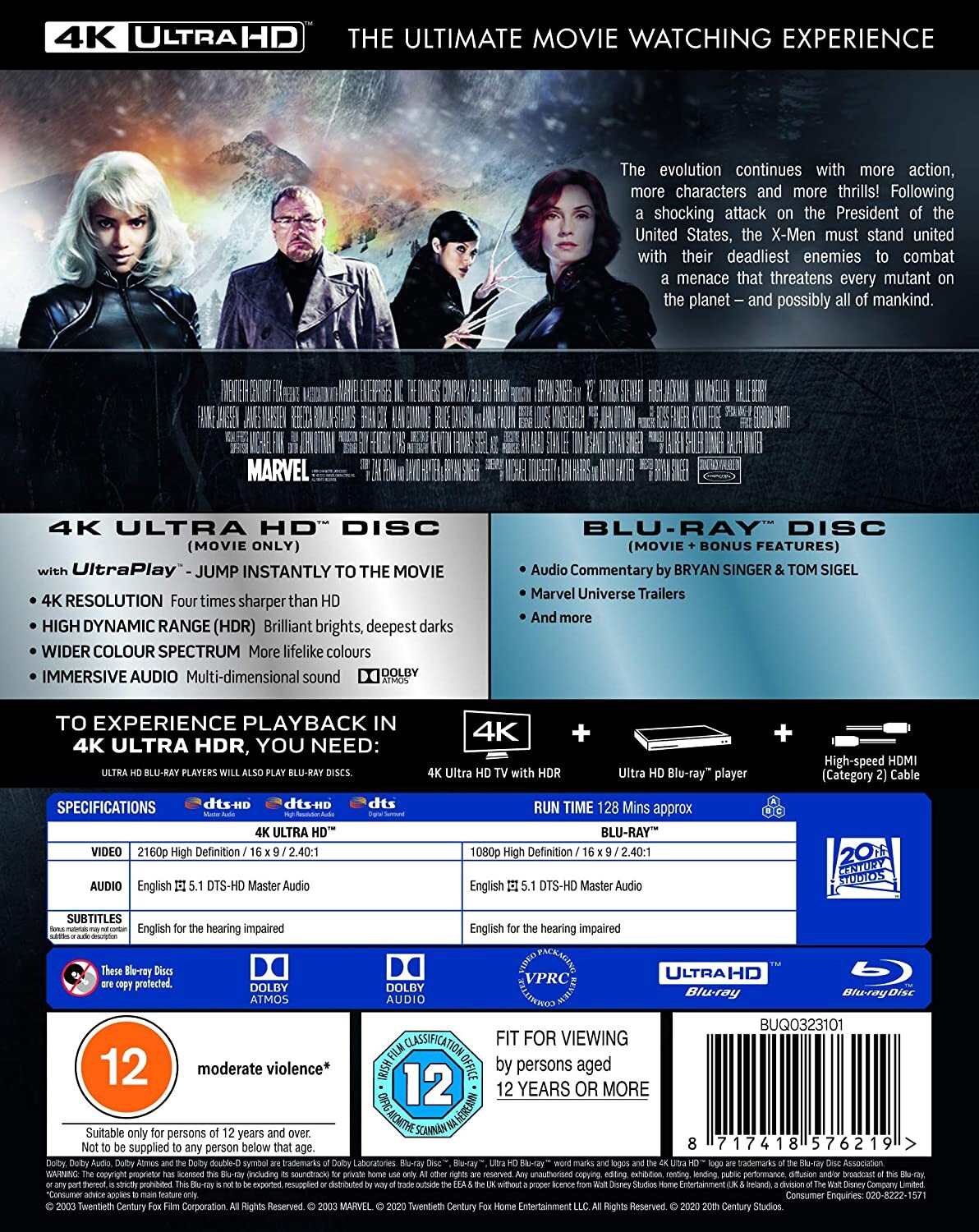 X2: X-Men United 4K (UK)