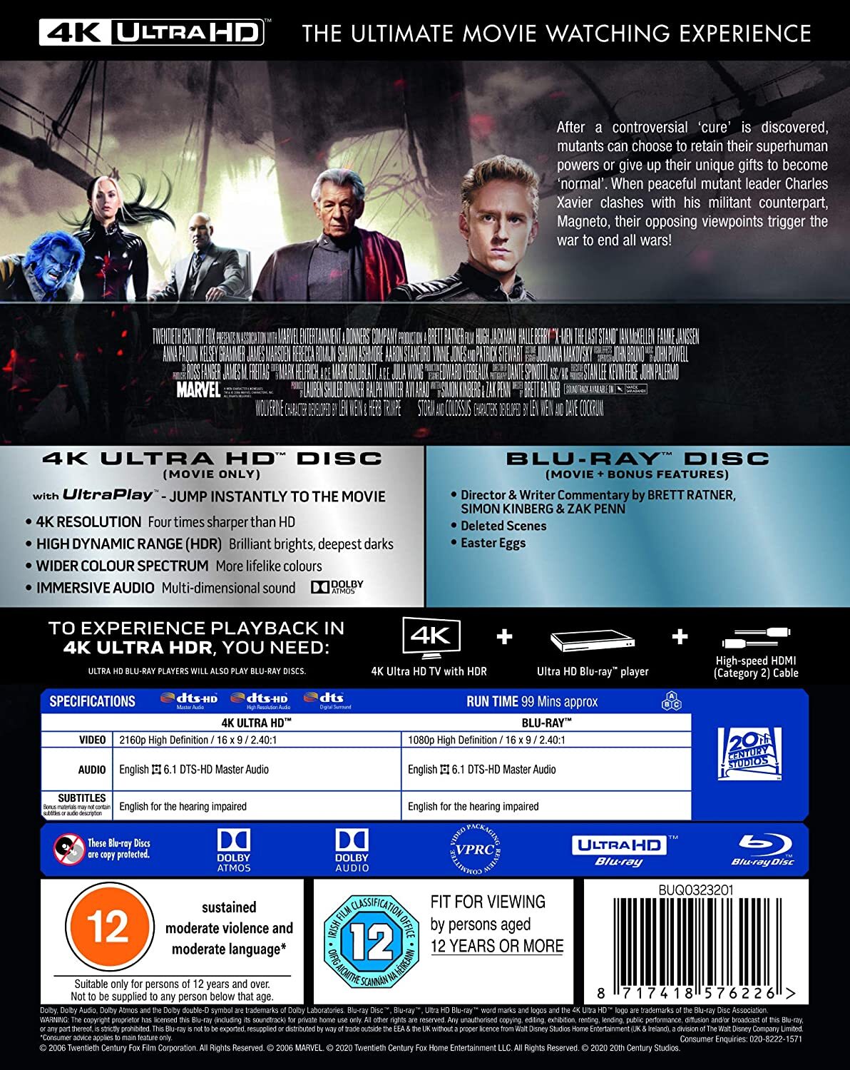 X-Men: The Last Stand 4K (UK)