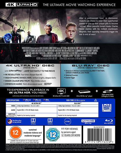 X-Men: The Last Stand 4K (UK)