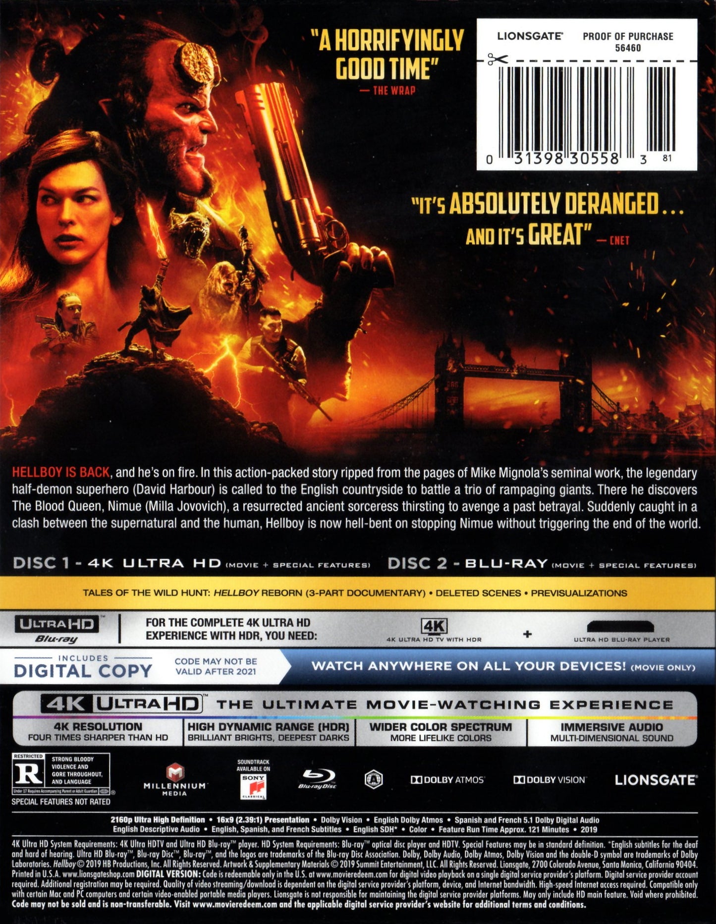 Hellboy 4K SteelBook (2019)(Exclusive)