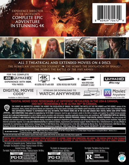 The Hobbit 4K: The Motion Picture Trilogy